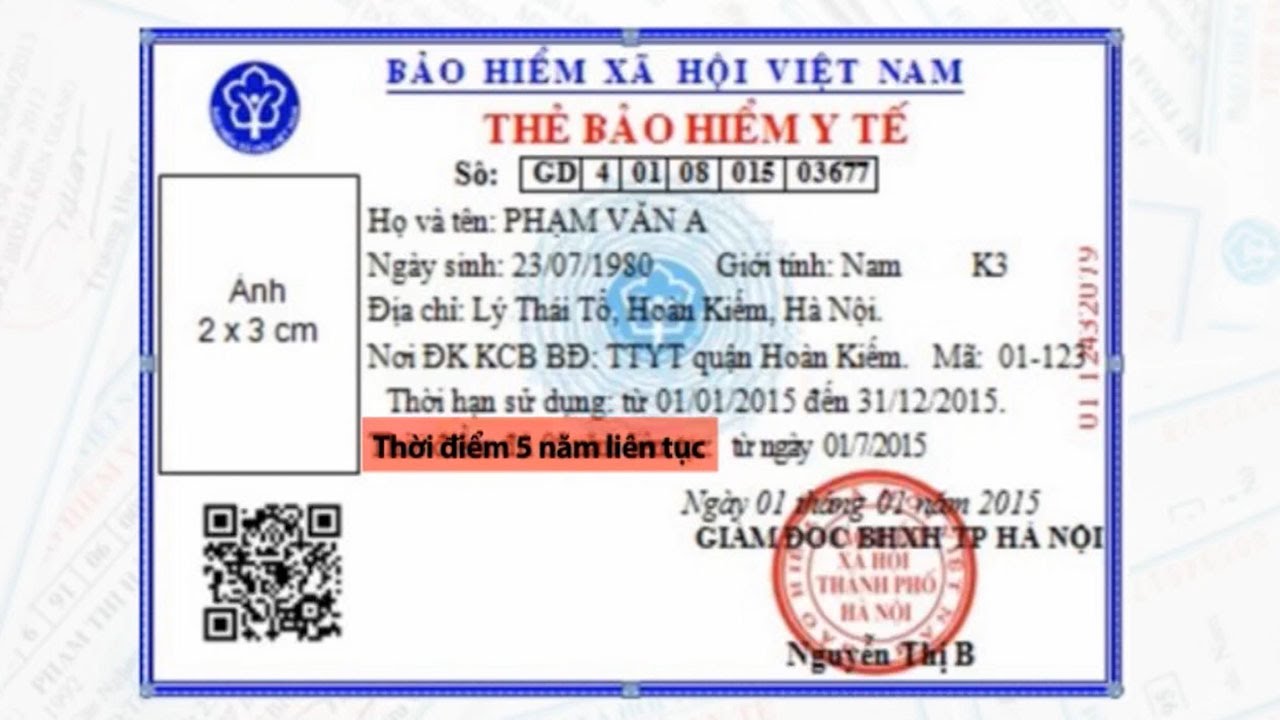 Quyền lợi của chủ thẻ bảo hiểm 5 năm liên tục