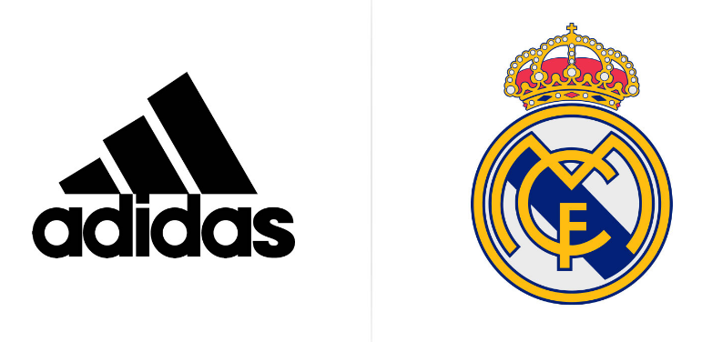 Logo Real Madrid và Adidas