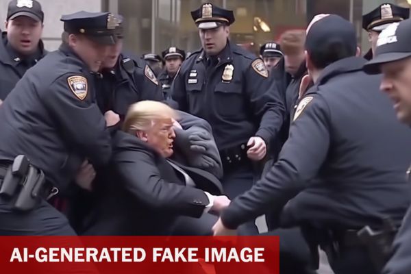 AI tạo ra ảnh fake mô tả vụ bắt giữ cựu tổng tống Donal Trump