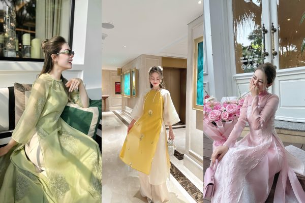 3 mẫu áo dài pastel nữ tính của Linn Design
