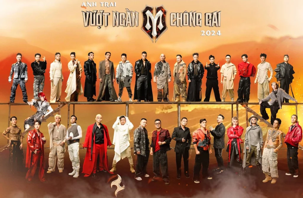 Chương trình Anh trai vượt ngàn chông gai quy tụ 33 nghệ sĩ nam tài năng từ nhiều lĩnh vực với nhiều màu sắc và phong cách khác nhau Chương trình Anh trai vượt ngàn chông gai quy tụ 33 nghệ sĩ nam tài năng từ nhiều lĩnh vực với nhiều màu sắc và phong cách khác nhau
